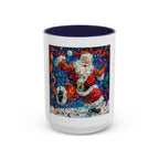 Festive Santa Coffee Mug, Christmas Mug, Holiday Gift Mug, Santa Claus Cup, Winter Decor - 250 USA Celebration