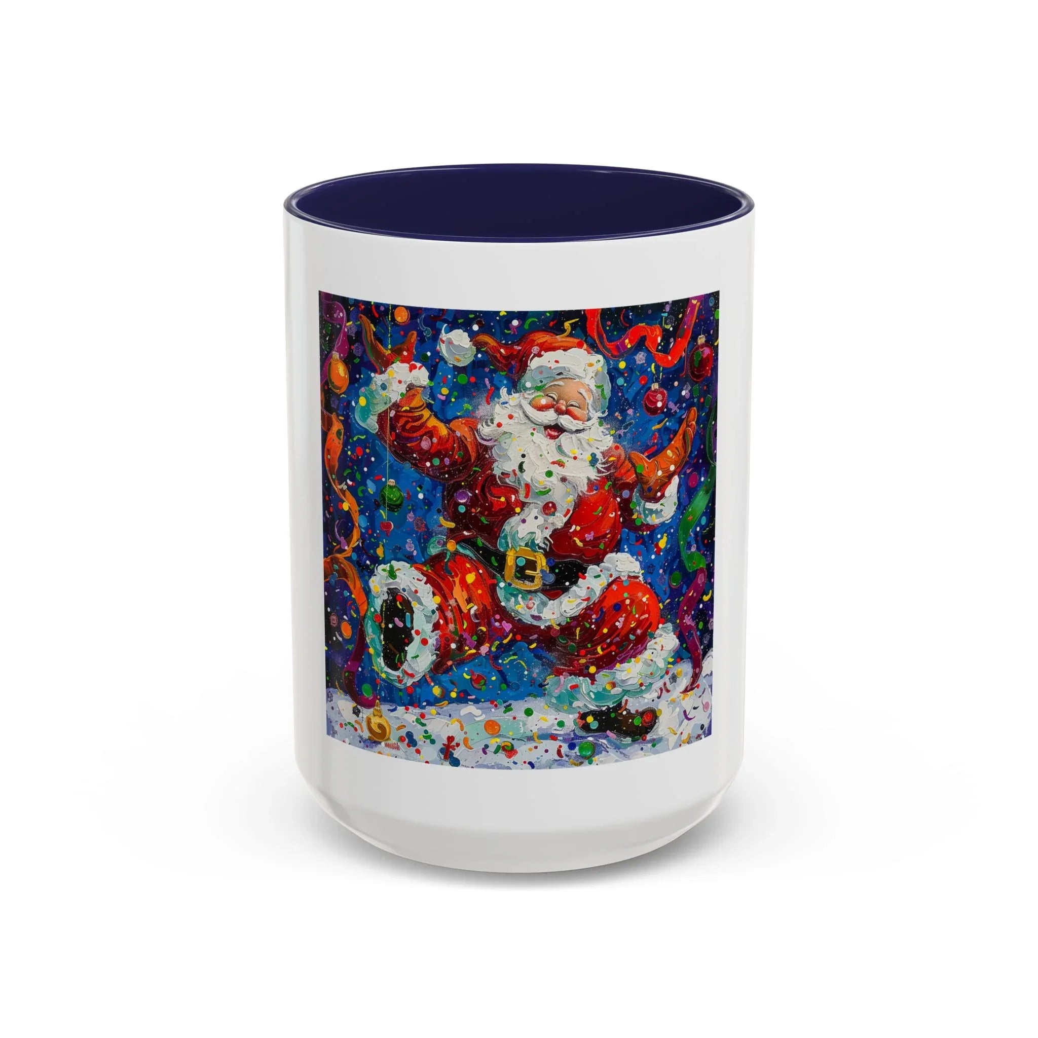 Festive Santa Coffee Mug, Christmas Mug, Holiday Gift Mug, Santa Claus Cup, Winter Decor - 250 USA Celebration