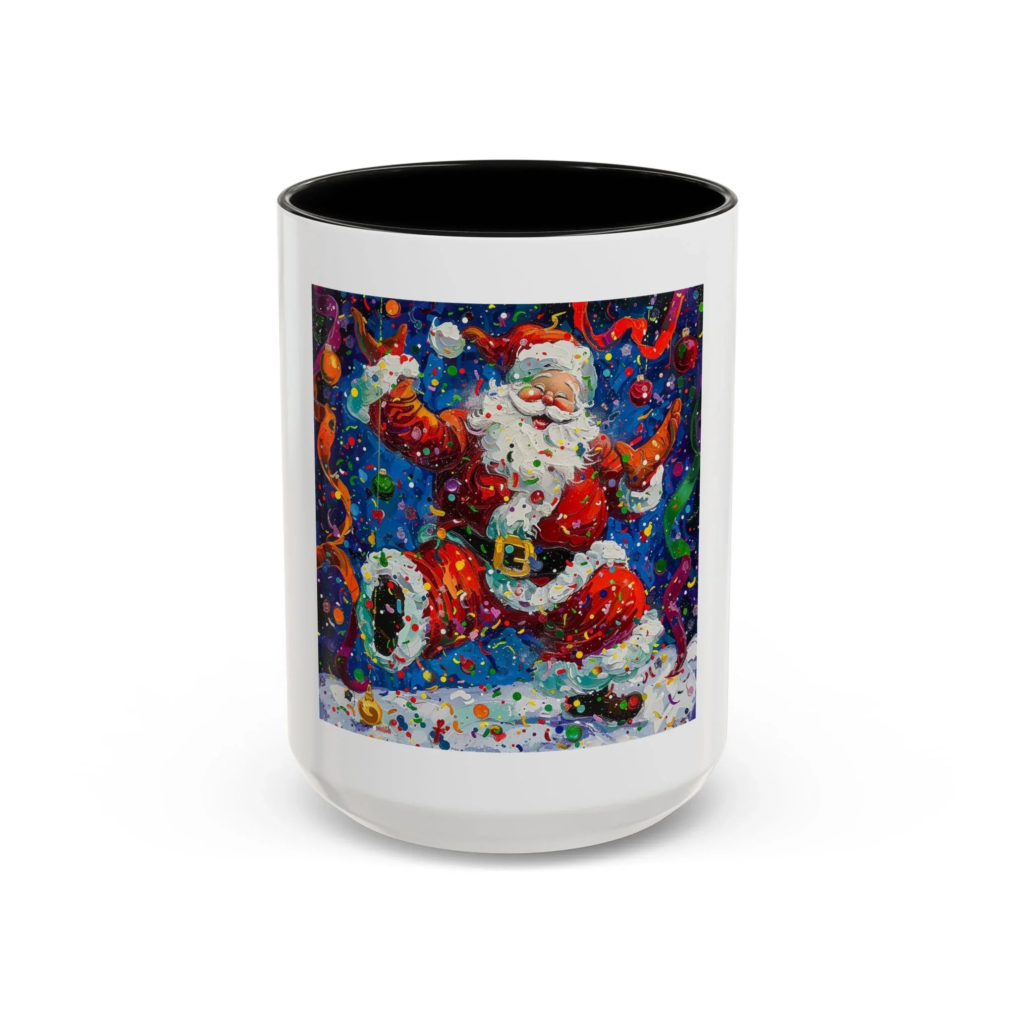 Festive Santa Coffee Mug, Christmas Mug, Holiday Gift Mug, Santa Claus Cup, Winter Decor - 250 USA Celebration