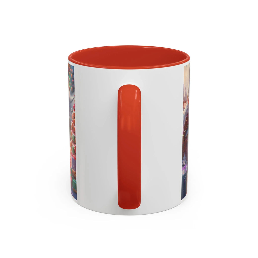 Festive Santa Accent Coffee Mug, Christmas Gift, Holiday Decor, Winter Wonderland, Hot Cocoa Mug, Seasonal Drinkware - 250 USA Celebration