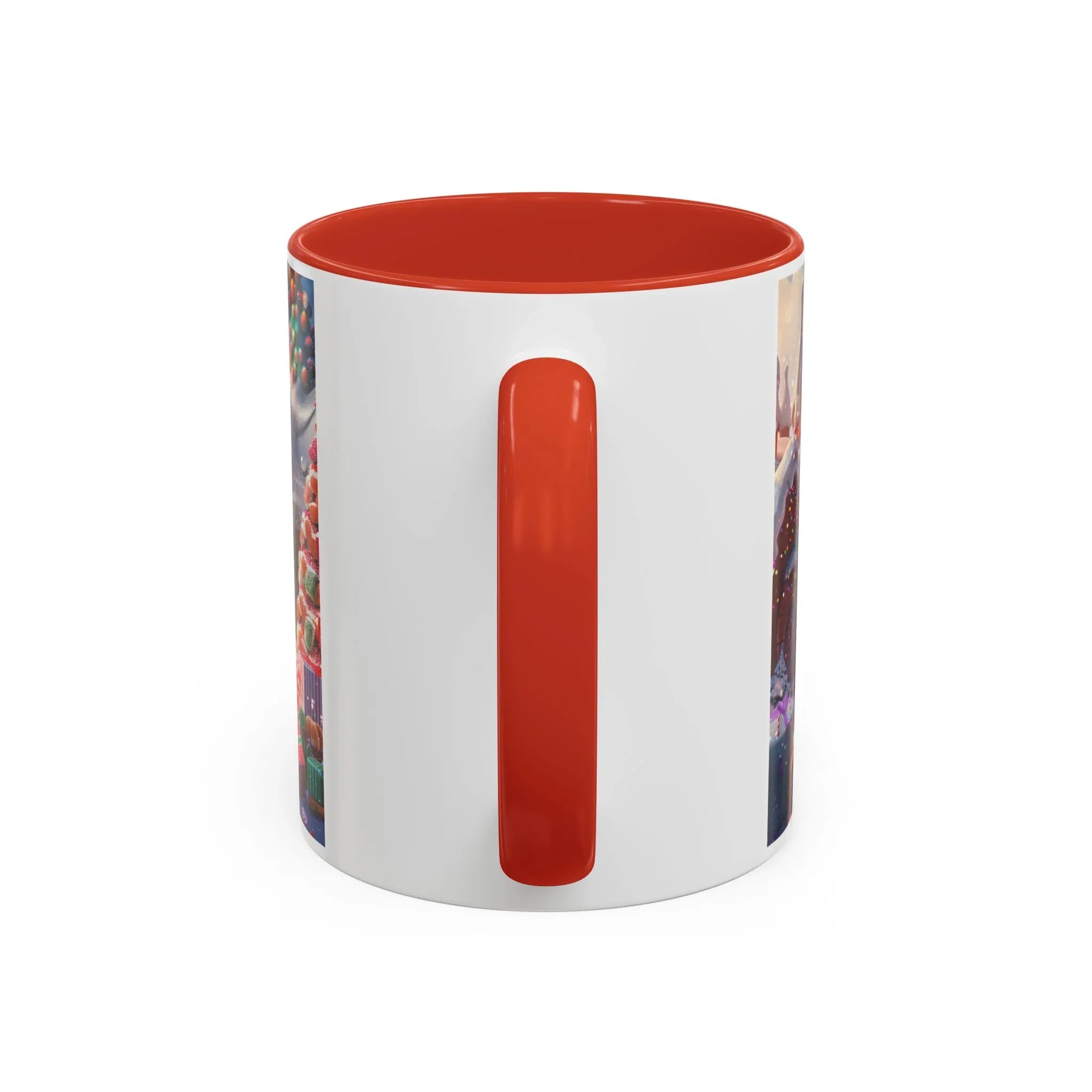 Festive Santa Accent Coffee Mug, Christmas Gift, Holiday Decor, Winter Wonderland, Hot Cocoa Mug, Seasonal Drinkware - 250 USA Celebration