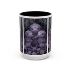Purple Axolotl Trio Mug | Cute Amphibian Art Ceramic Coffee Cup - 250 USA Celebration