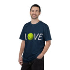 Tennis Ball LOVE T-Shirt | Tennis Lover Shirt, Sports Graphic Tee - 250 USA Celebration
