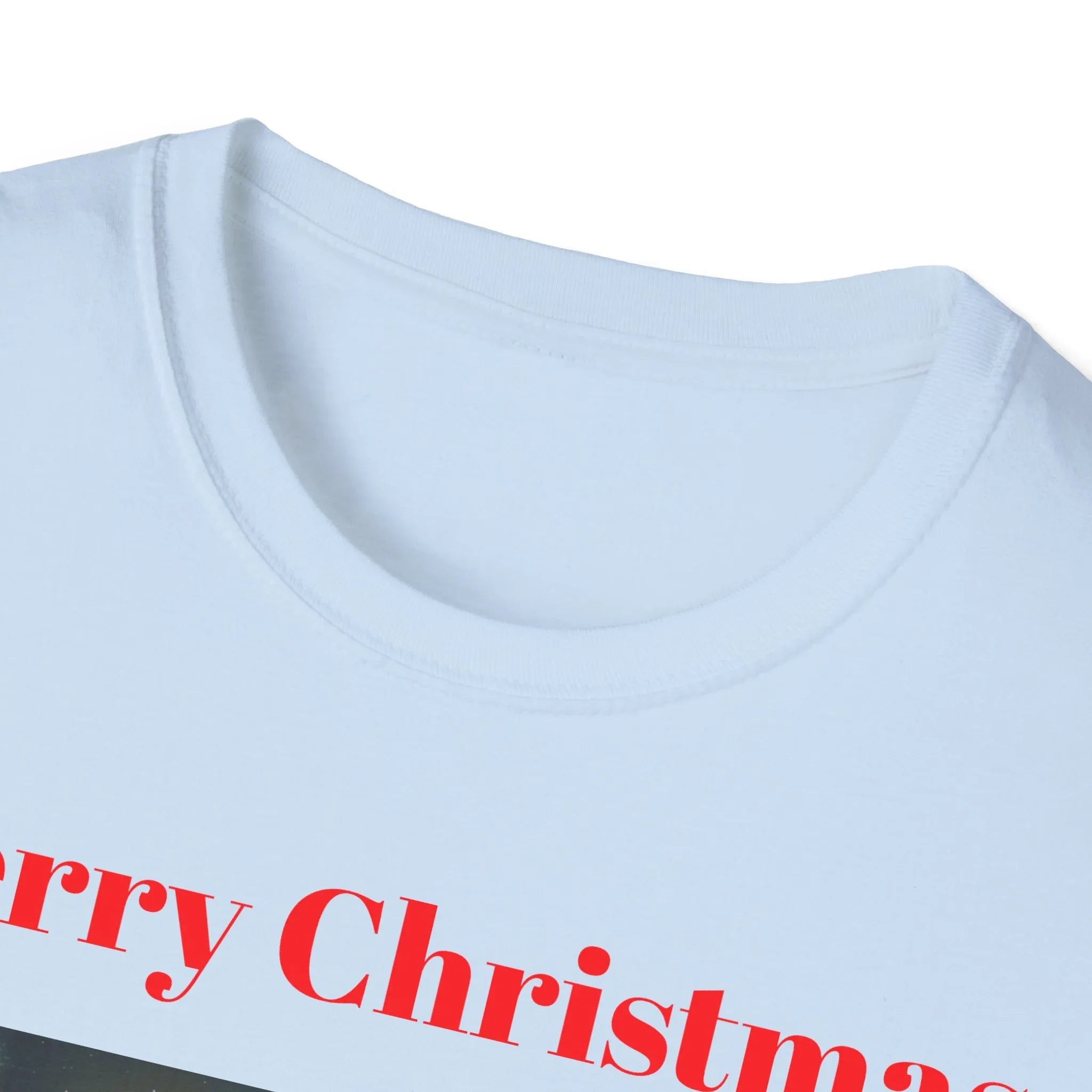 Christmas Graphic Tee, Unisex Softstyle T-Shirt, Holiday Outfit, Gift for Him/Her, Merry Christmas Shirt, Festive Wear - 250 USA Celebration