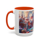 Festive Santa in Candy Wonderland mug | Holiday Christmas ceramic mug - 250 USA Celebration