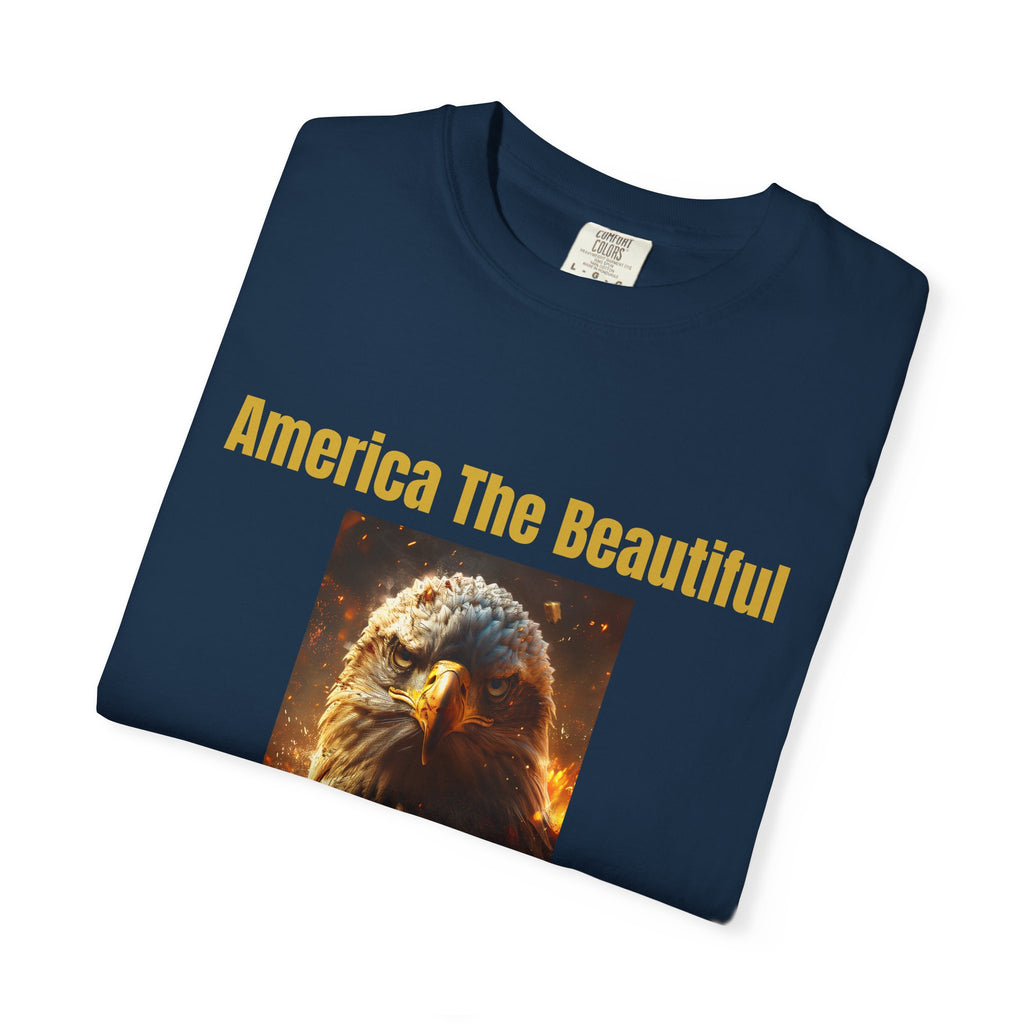 America The Beautiful Eagle T-Shirt — Patriotic Bald Eagle Tee