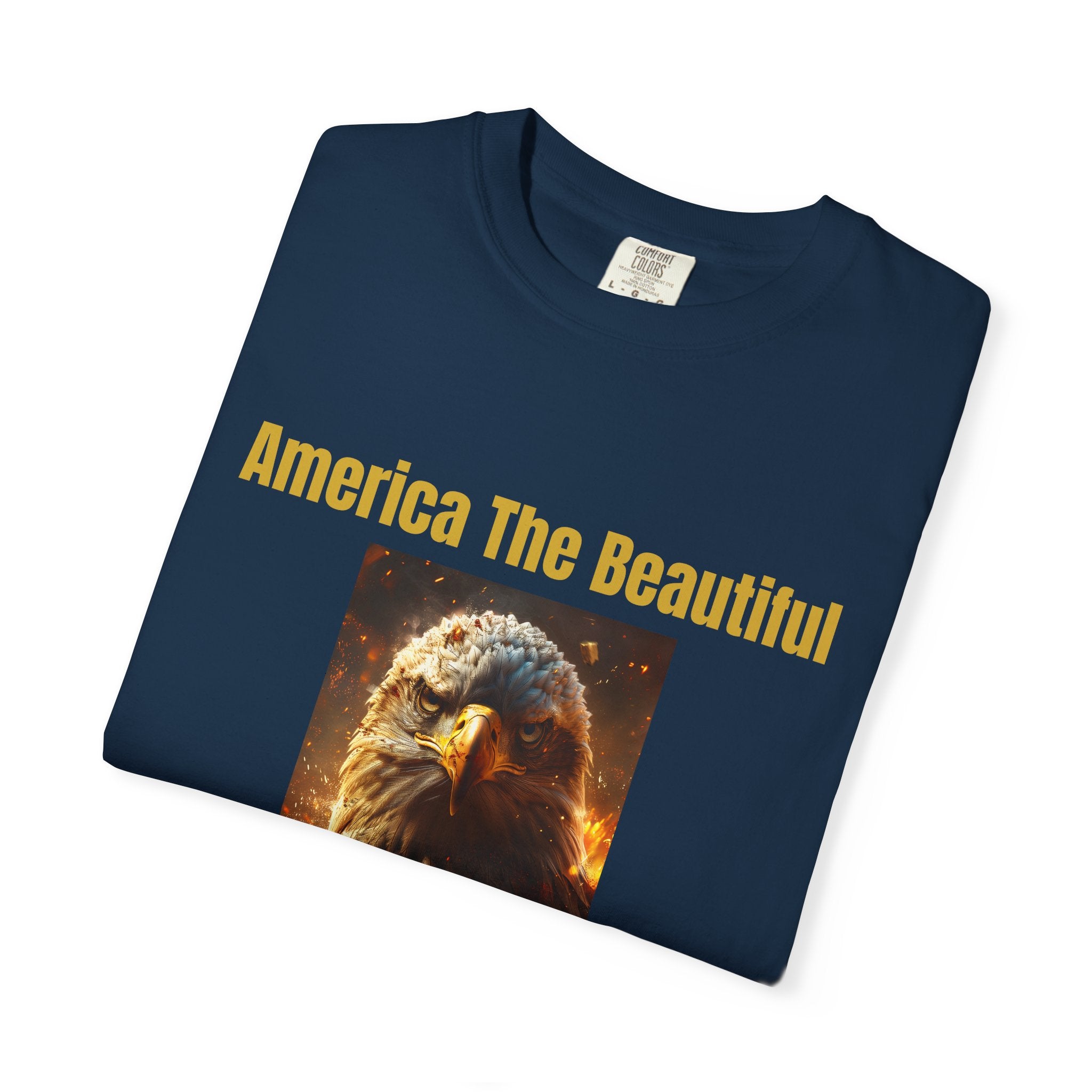 America The Beautiful Eagle T-Shirt — Patriotic Bald Eagle Tee