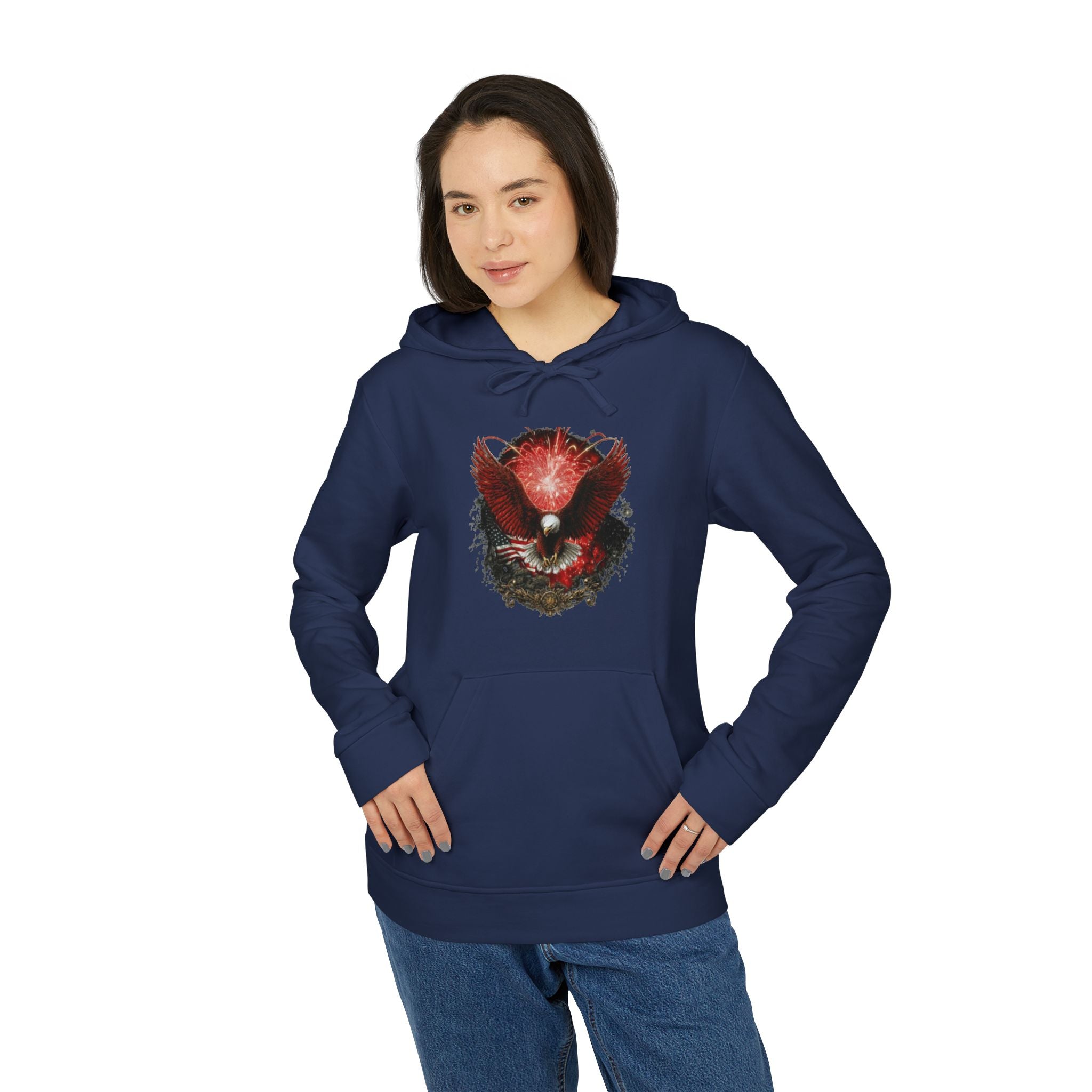 Official 250th Anniversary Exploding Freedom Bald Eagle Hoodie