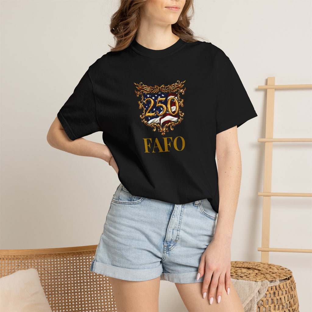 American FAFO T-Shirt — 250 Anniversary FAFO Crest Graphic Tee