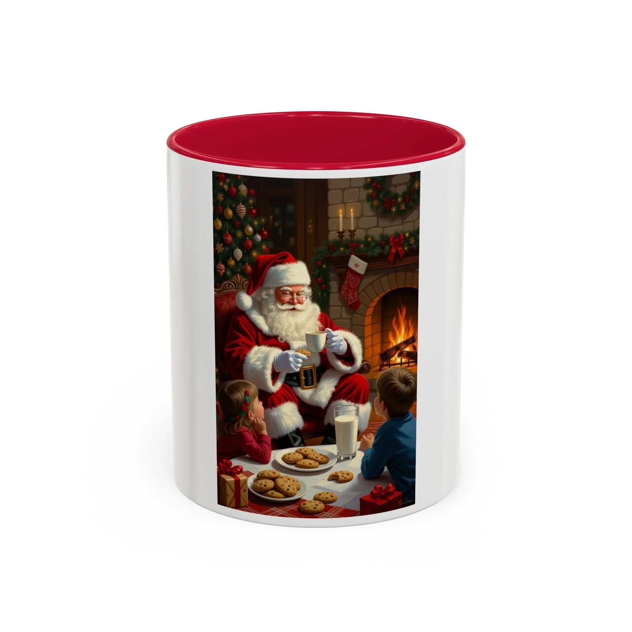 Christmas Santa Mug, Holiday Coffee Mug, Festive Drinkware, Cute Santa Cup, Winter Decor, Gift for Kids - 250 USA Celebration