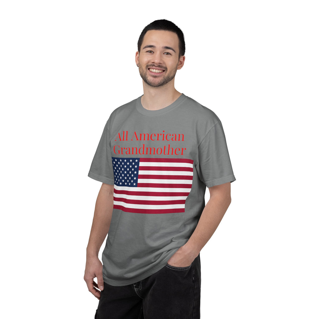 All American Grandmother T-Shirt — Patriotic Flag Tee for Moms & Grandmas
