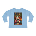 Christmas Santa Toddler Long Sleeve Tee, Holiday Shirt for Kids, Festive Outfit, Winter Apparel, Cute Christmas Gift, Family Photoshoot - 250 USA Celebration
