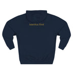 America First Fleece Hoodie — Patriotic 1776–2026
