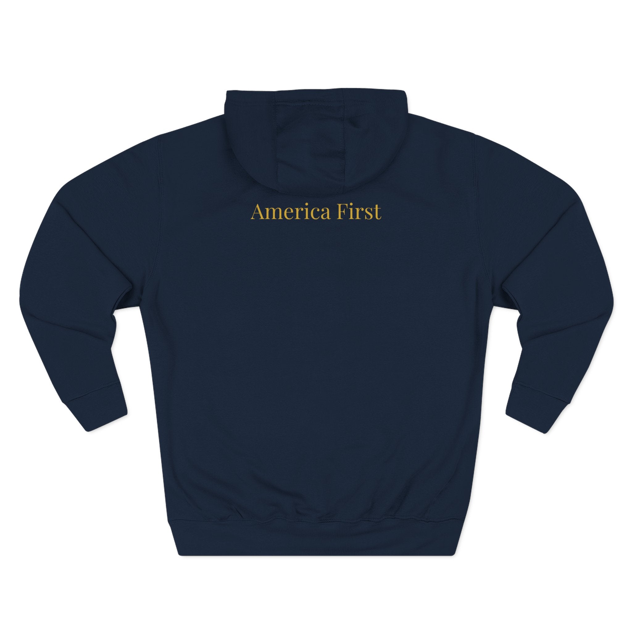 America First Fleece Hoodie — Patriotic 1776–2026