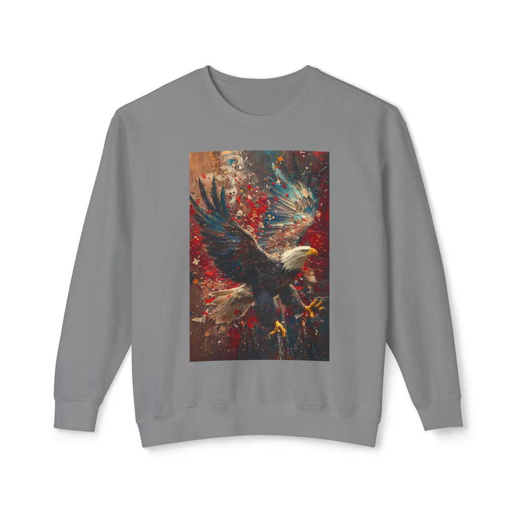 Lightweight Crewneck Sweatshirt, Patriotic American T-Shirts, Flag T-Shirts, Independence Tees, Funny Patriotic Shirts, Custom American Tees - 250 USA Celebration