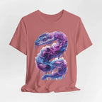 Psychedelic Rainbow Ouroboros Tee | Galaxy Fractal Mushroom Snake - 250 USA Celebration