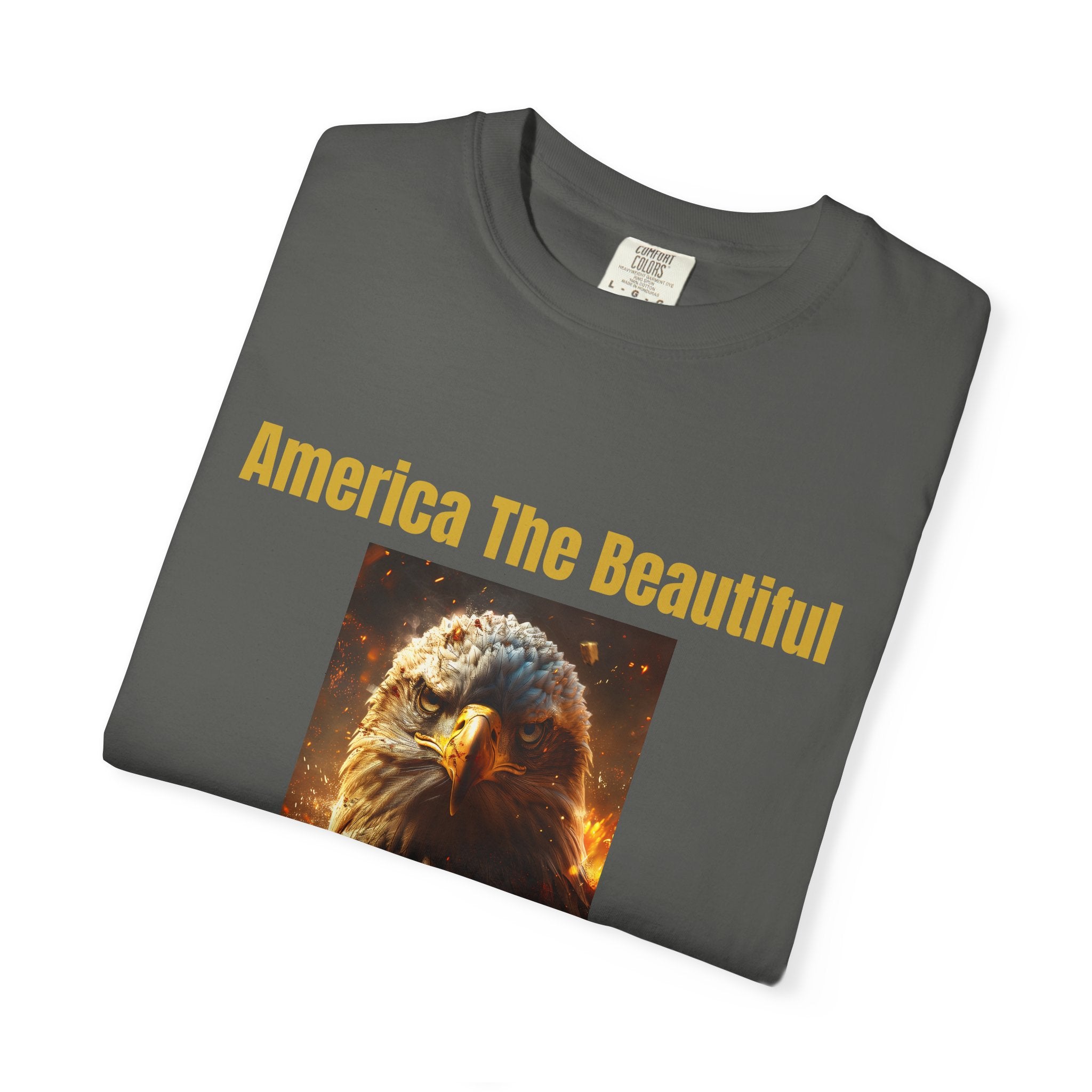 America The Beautiful Eagle T-Shirt — Patriotic Bald Eagle Tee