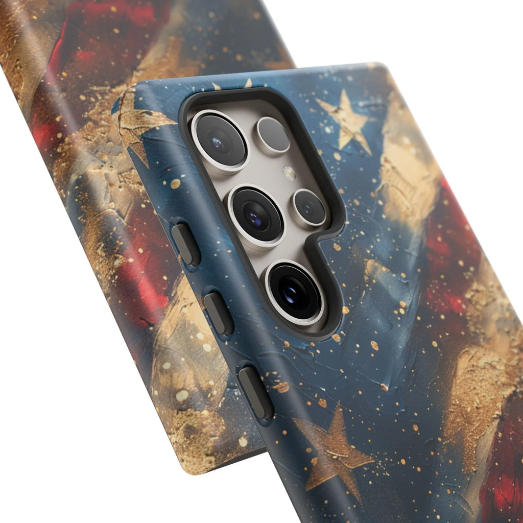 Patriotic Phone Case, Tough Cases with American Flag Design, Stylish Phone Accessories, USA Pride Gift, Durable Cases for All Occasions - 250 USA Celebration