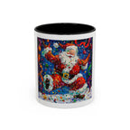 Festive Santa Coffee Mug, Christmas Mug, Holiday Gift Mug, Santa Claus Cup, Winter Decor - 250 USA Celebration