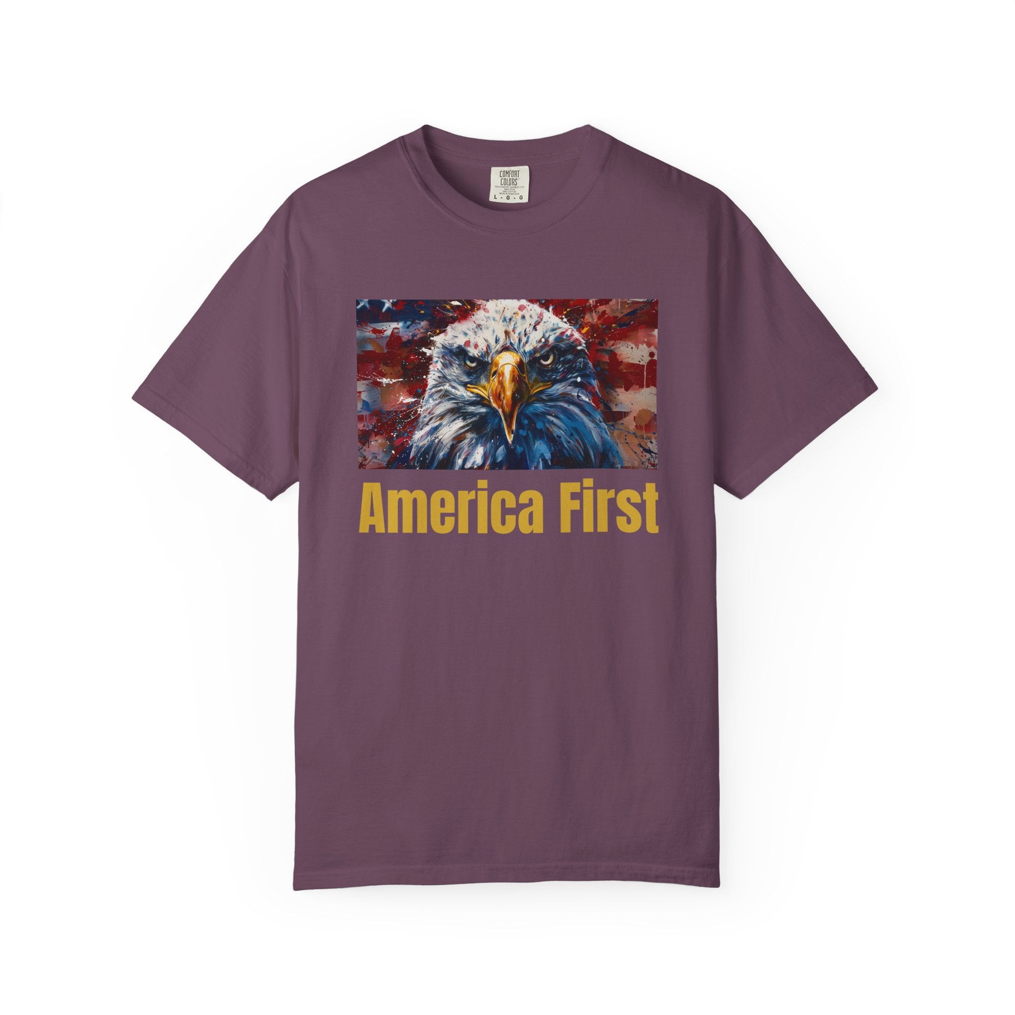 T-Shirt — 'America First' Bald Eagle Patriotic Tee