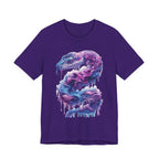 Psychedelic Rainbow Ouroboros Tee | Galaxy Fractal Mushroom Snake - 250 USA Celebration