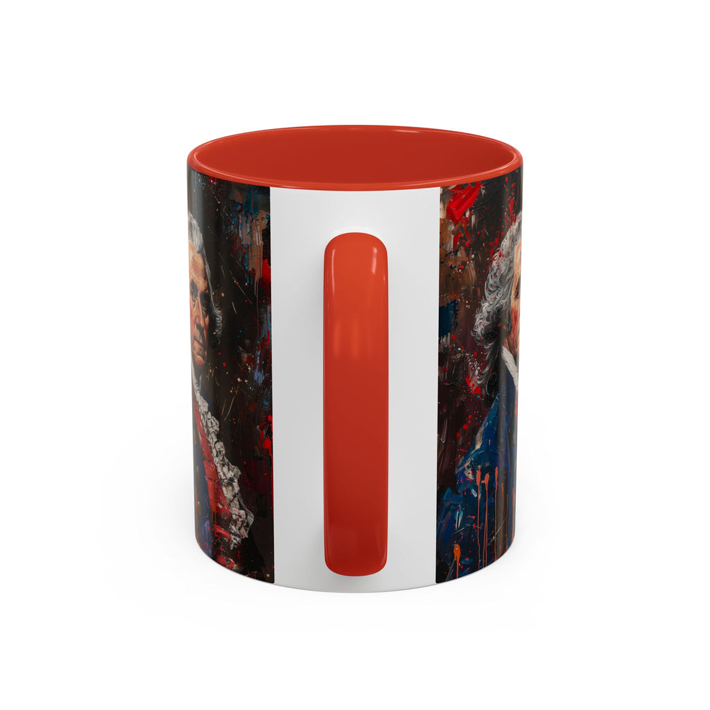 Historical Portrait Accent Mug — Patriotic Vintage-Style Coffee Cup