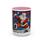 Colorful Mugs (11oz, 15oz) Santa Claus Coffee Cup, Santa Claus Coffee Mug - 250 USA Celebration