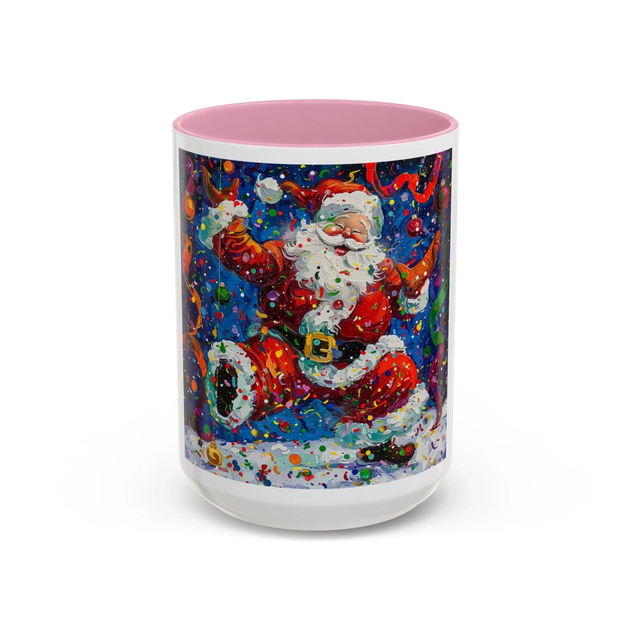 Colorful Mugs (11oz, 15oz) Santa Claus Coffee Cup, Santa Claus Coffee Mug - 250 USA Celebration