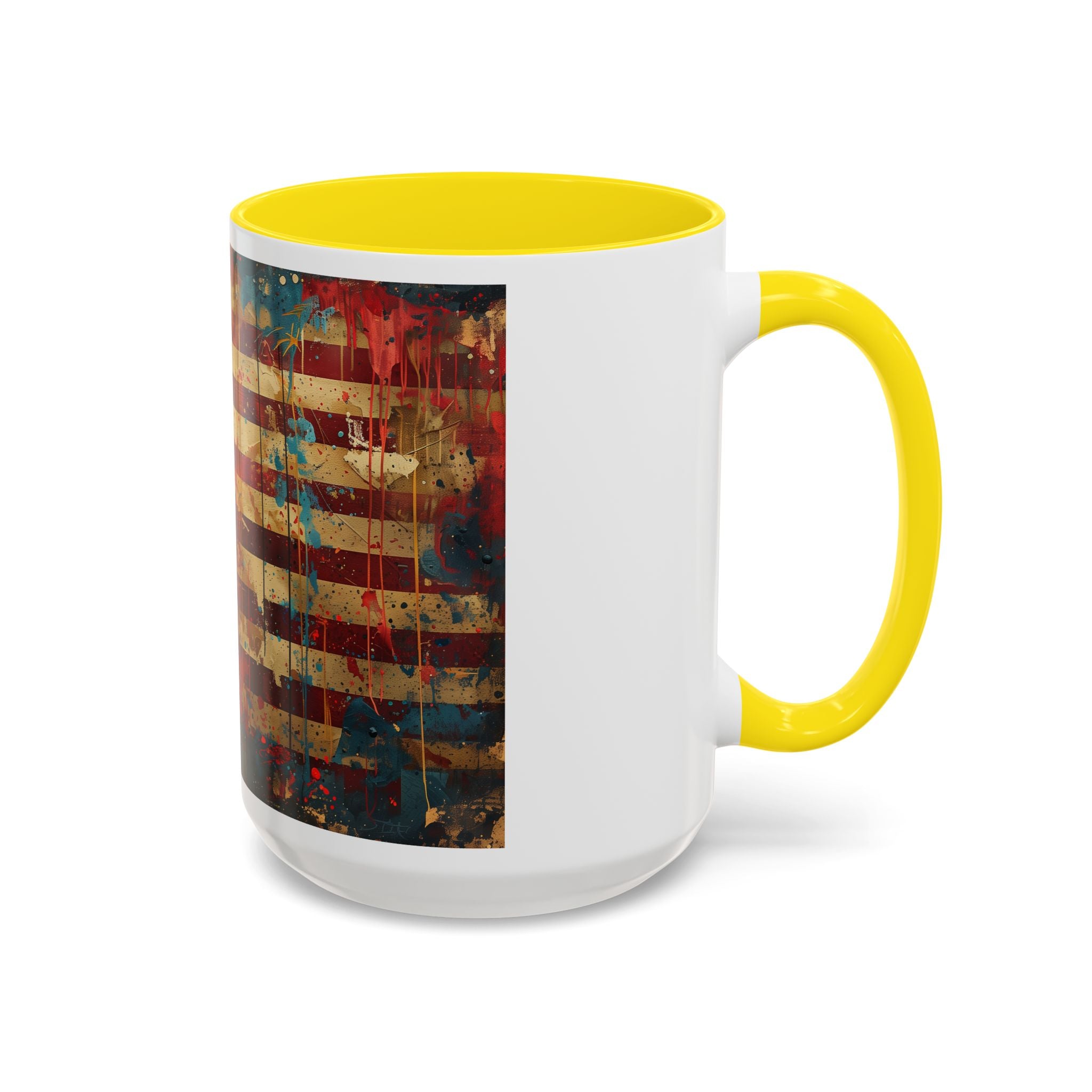 Liberty Statue American Flag Coffee Mug — Patriotic Vintage Accent Mug (11/15oz)