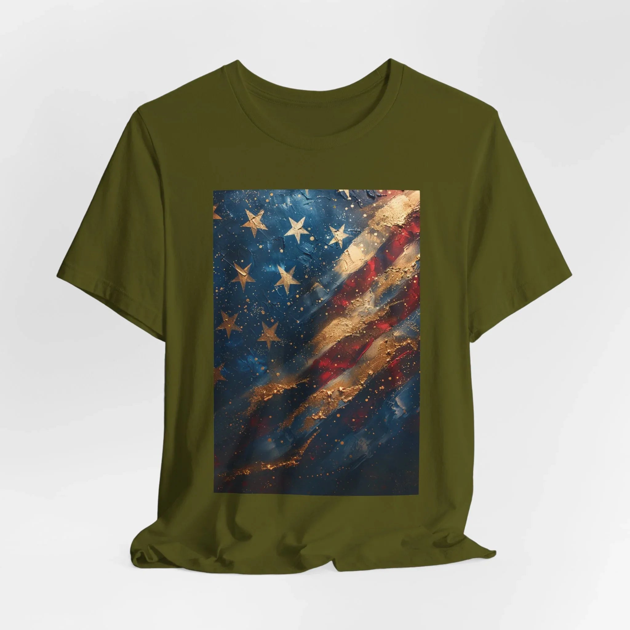 Patriotic Short Sleeve Tee, Unisex Casual Wear, Fourth of July Shirt, Independence Day Gift, Amercan Flag T-Shirt - 250 USA Celebration