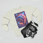 Neon Mystic Dolphin Ring sweatshirt | Glowing Butterflies, Fantasy Ocean Art - 250 USA Celebration