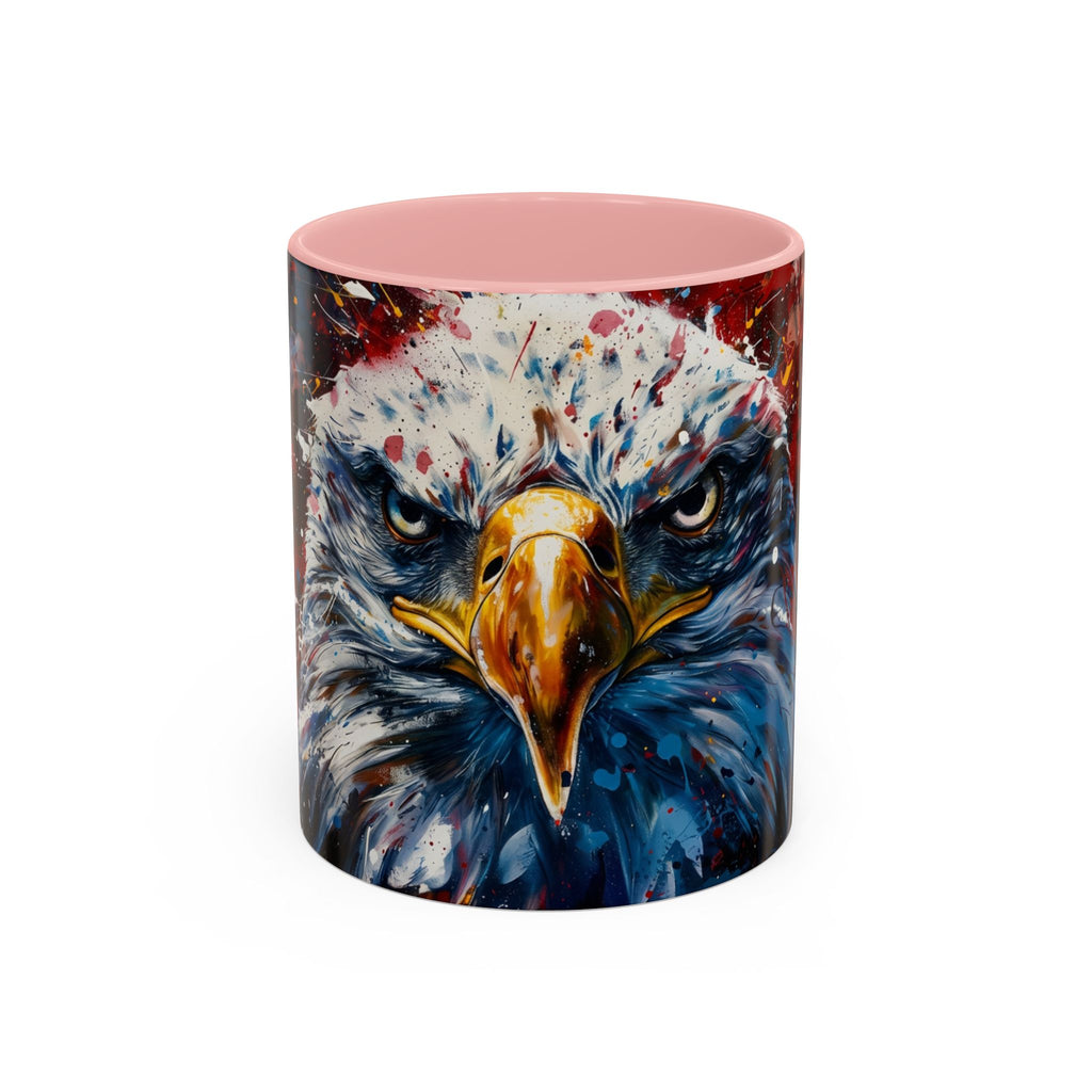 Patriotic Eagle Coffee Mug - Bold American Bald Eagle Art (11/15oz)