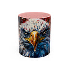 Patriotic Eagle Coffee Mug - Bold American Bald Eagle Art (11/15oz)