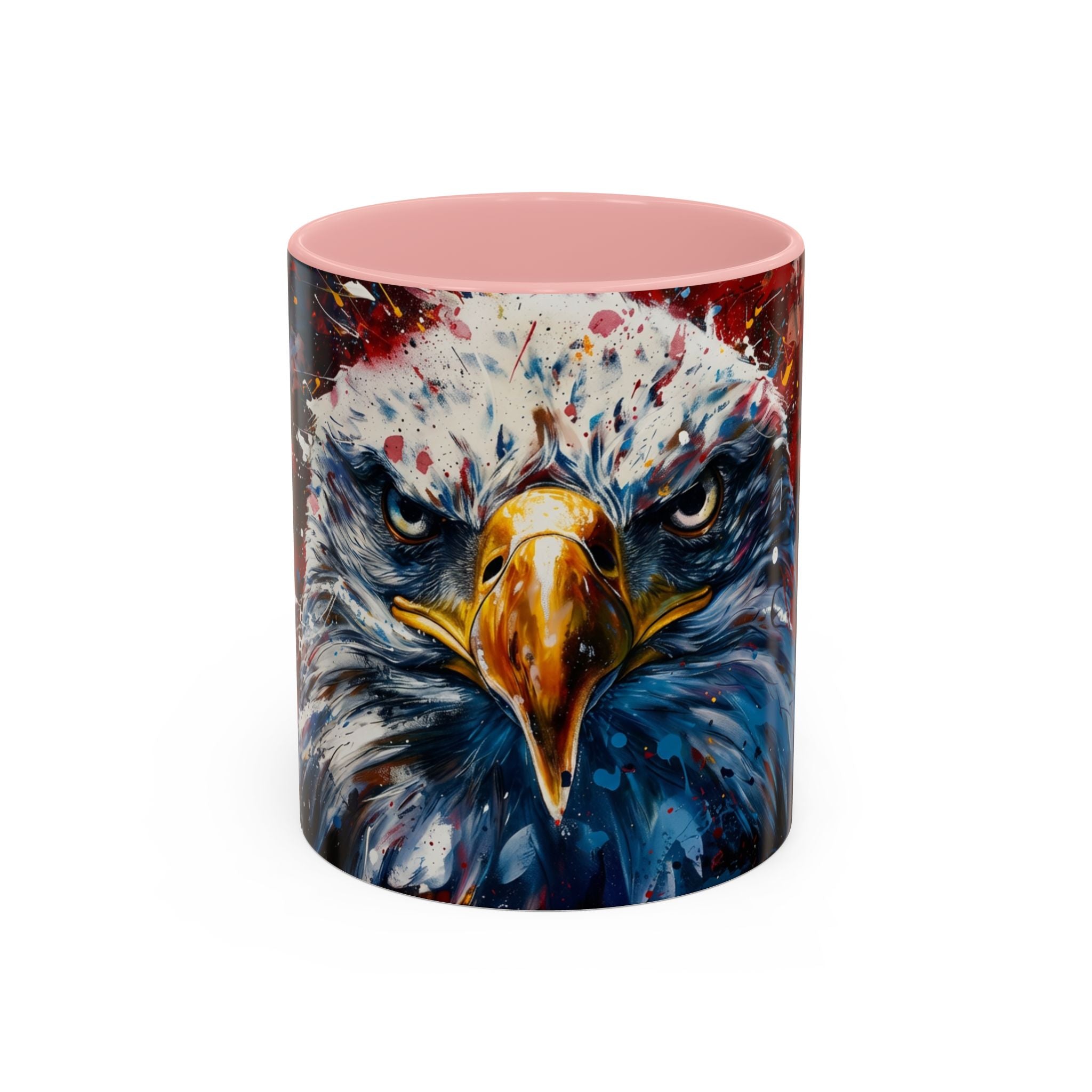 Patriotic Eagle Coffee Mug - Bold American Bald Eagle Art (11/15oz)