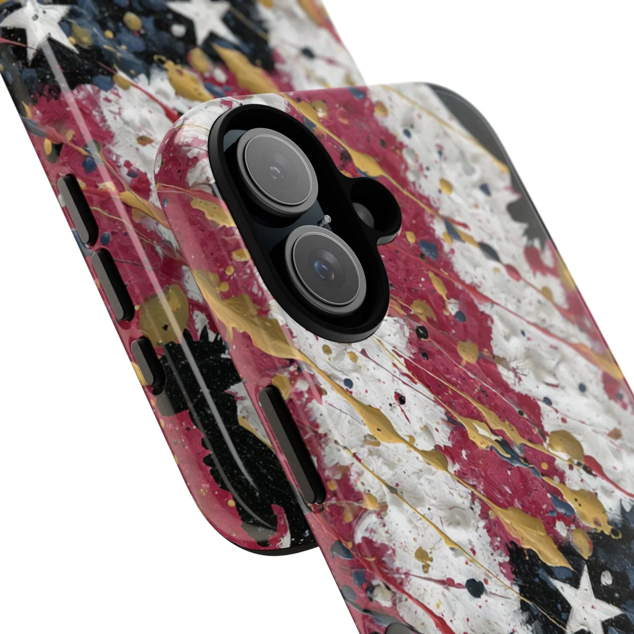 Abstract Drip American Flag Phone Case | Tough Case - 250 USA Celebration