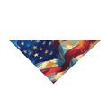 Patriotic Pet Bandana, USA Flag Dog Scarf, Fourth of July Accessory, Cute Pet Gear, Dog Costume for Celebrations - 250 USA Celebration