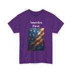Vintage American Flag Tee, Patriotic Apparel, Independence Day Shirt, Unisex Cotton T-Shirt, Memorial Day Gift, America First Design - 250 USA Celebration