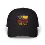 Classic Dad Cap - Vintage American Flag 1776-2026 Embroidered Patriotic Baseball Hat