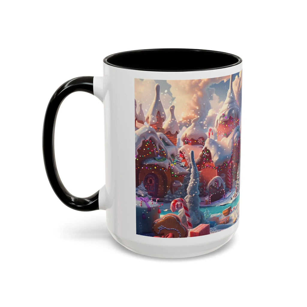 Festive Santa in Candy Wonderland mug | Holiday Christmas ceramic mug - 250 USA Celebration