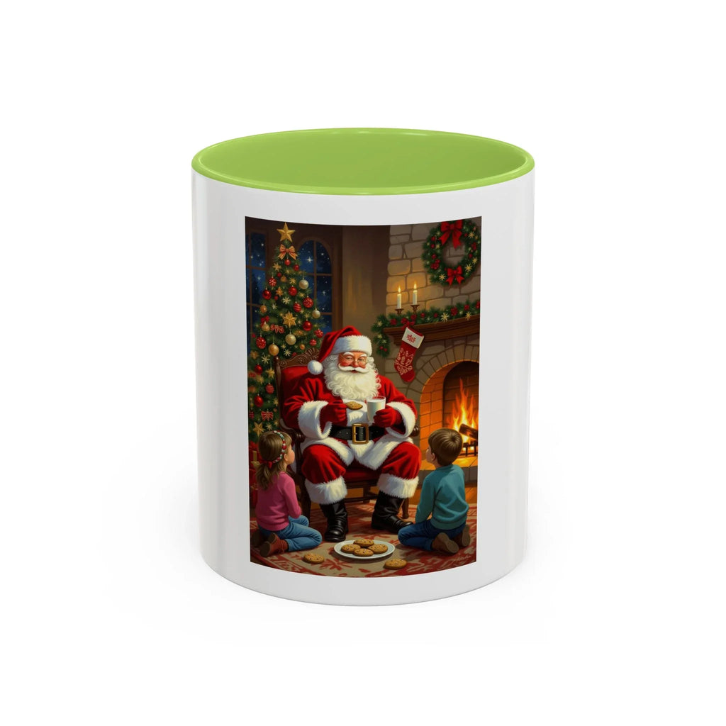 Christmas Santa Coffee Mug, Festive Drinkware for Holiday Cheer, Xmas Gift for Coffee Lovers, Cozy Winter Mug, Santa's Storytime - 250 USA Celebration