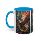 Colorful Mugs (11oz, 15oz) Patriotic Eagle Coffee Mug, American Eagle Coffee Cup - 250 USA Celebration