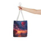 Romantic Heart Tote Bag, Date Nights, Valentine's Day, Travel, Valentine's Day Women's Merchandise, Cute Love Apparel, Valentine's Gifts, - 250 USA Celebration