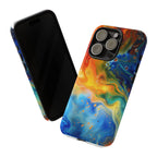Abstract Colorful Swirl Phone Case | Tough Protective iPhone Cover - 250 USA Celebration