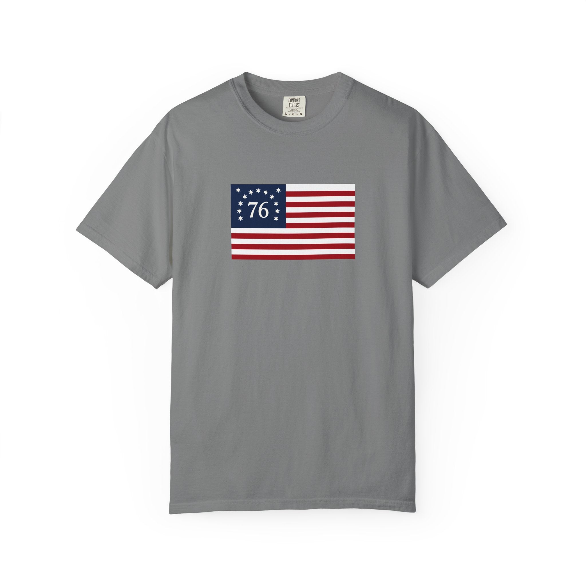 Patriot Graphic T-Shirt — Bold Red Text Tee for Patriotic Holidays