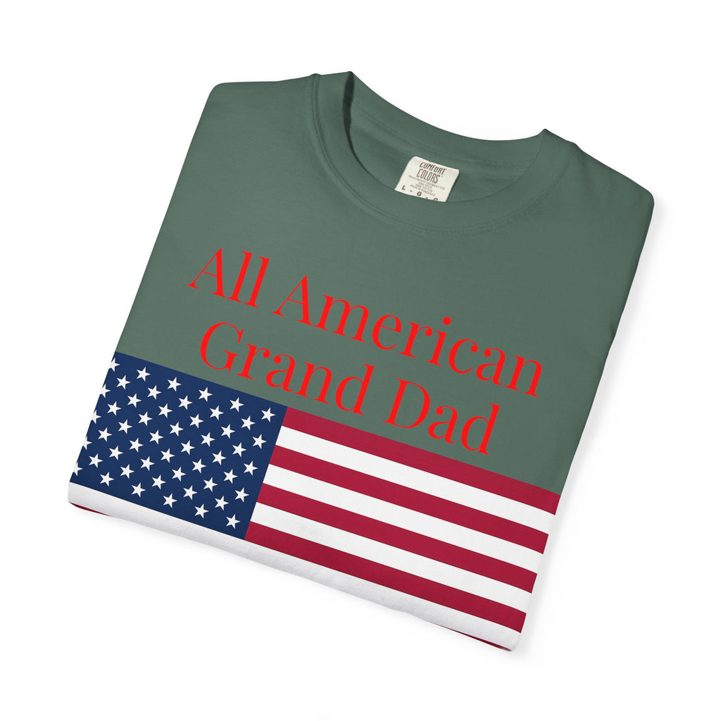 All American Grand Dad T-Shirt — Patriotic Flag Shirt for Grandfathers (Father's Day, 4th of July)