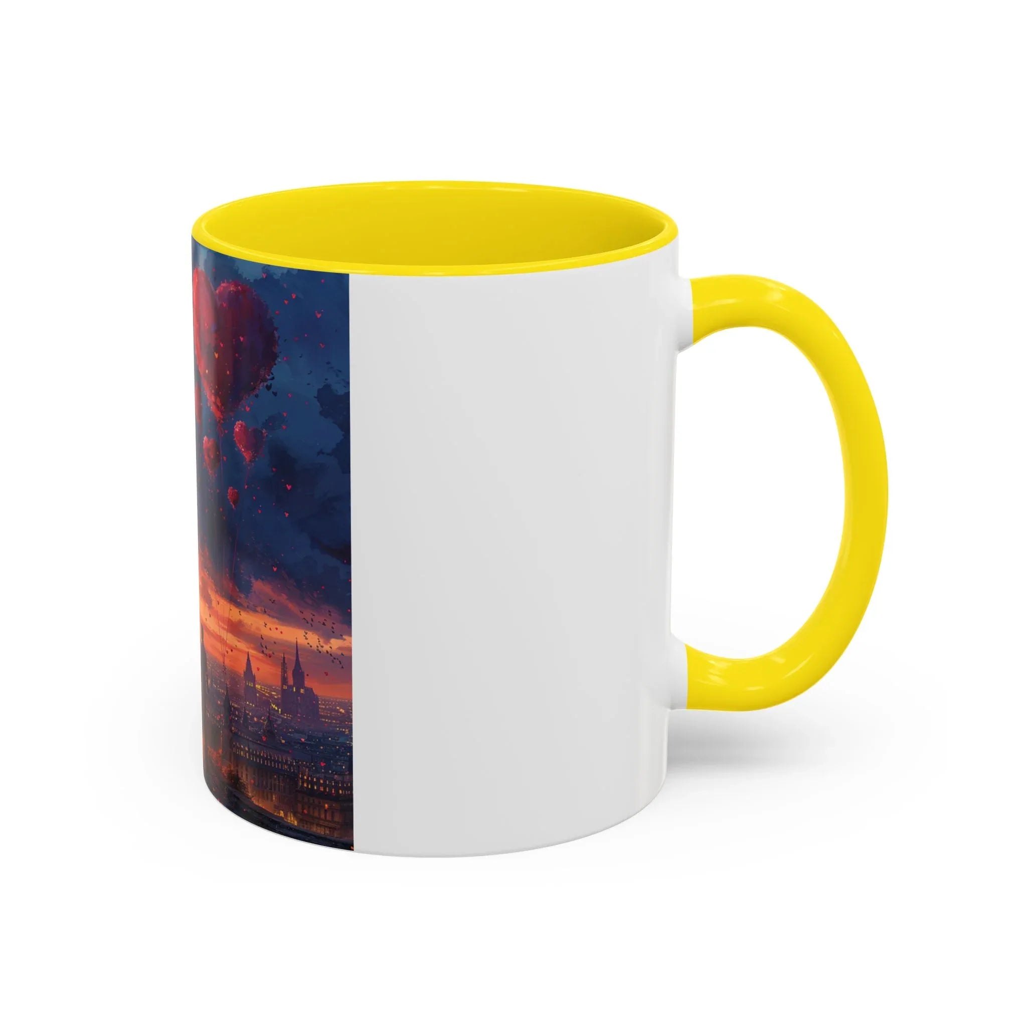 Romantic Sunset Coffee Mug, Love Gift Couples, Heart Design, Cozy Gift for Friends, Coffee Lover Gift, Valentine's Day Women's Merchandise - 250 USA Celebration