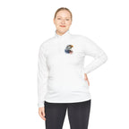 Watercolor Bald Eagle Chest Artwork Quarter-Zip Pullover | Patriotic Nature - 250 USA Celebration