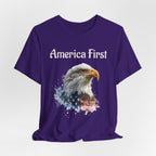 America First Eagle T-Shirt – Patriotic Bald Eagle Tee