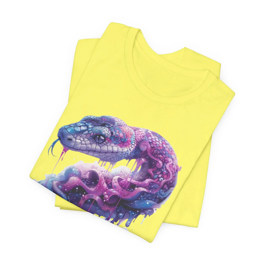 Psychedelic Rainbow Ouroboros Tee | Galaxy Fractal Mushroom Snake - 250 USA Celebration