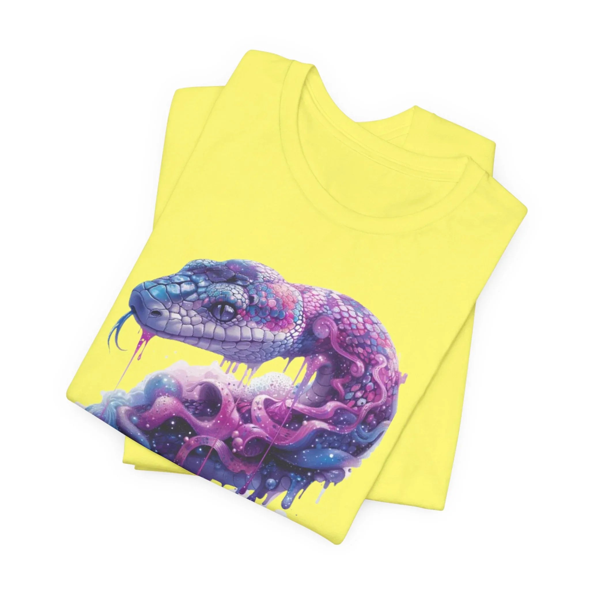 Psychedelic Rainbow Ouroboros Tee | Galaxy Fractal Mushroom Snake - 250 USA Celebration